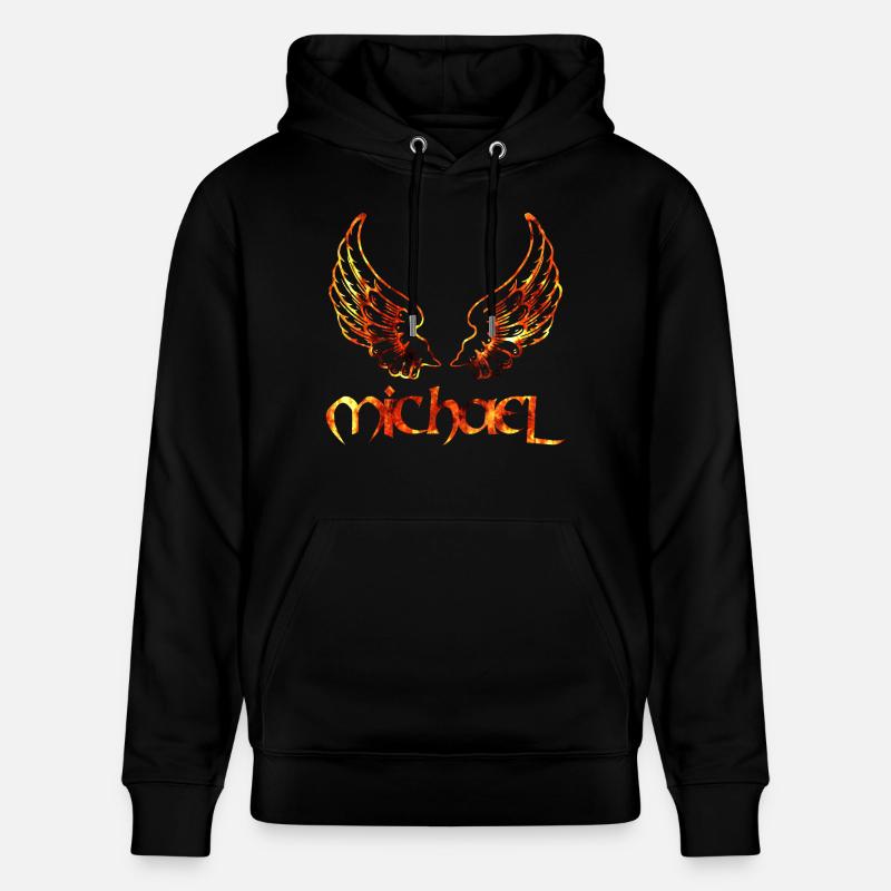 erzengel michael feu - Sweat à capuche bio CRUISER Stanley/Stella Unisexe - noir