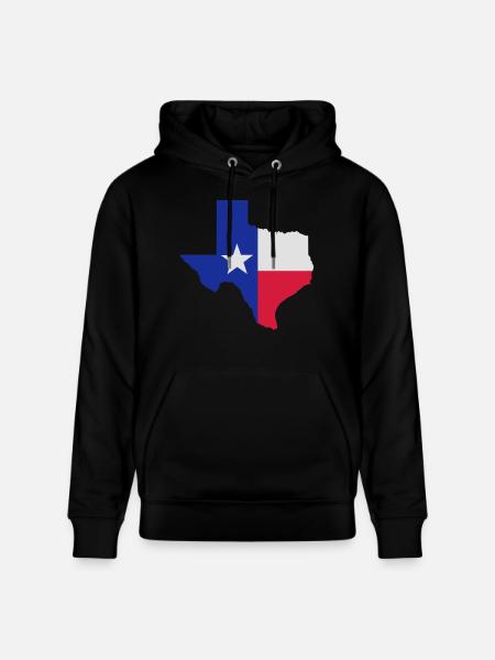 Texas - Stanley/Stella CRUISER Unisex Organic Hoodie - black