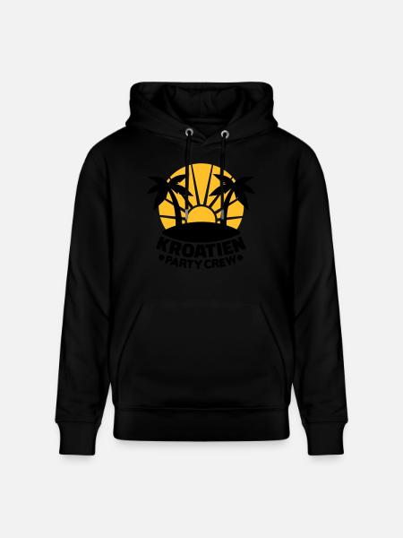 Kroatien - Stanley/Stella Unisex Bio-Hoodie CRUISER - Schwarz