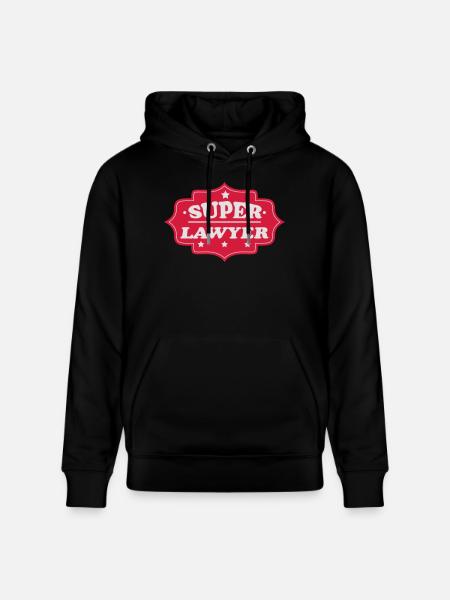 Super lawyer - Stanley/Stella CRUISER Unisex Organic Hoodie - black