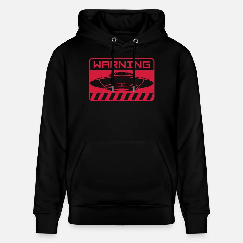 Soucoupe d’avertissement de bouclier d’OVNI - Sweat à capuche bio CRUISER Stanley/Stella Unisexe - noir