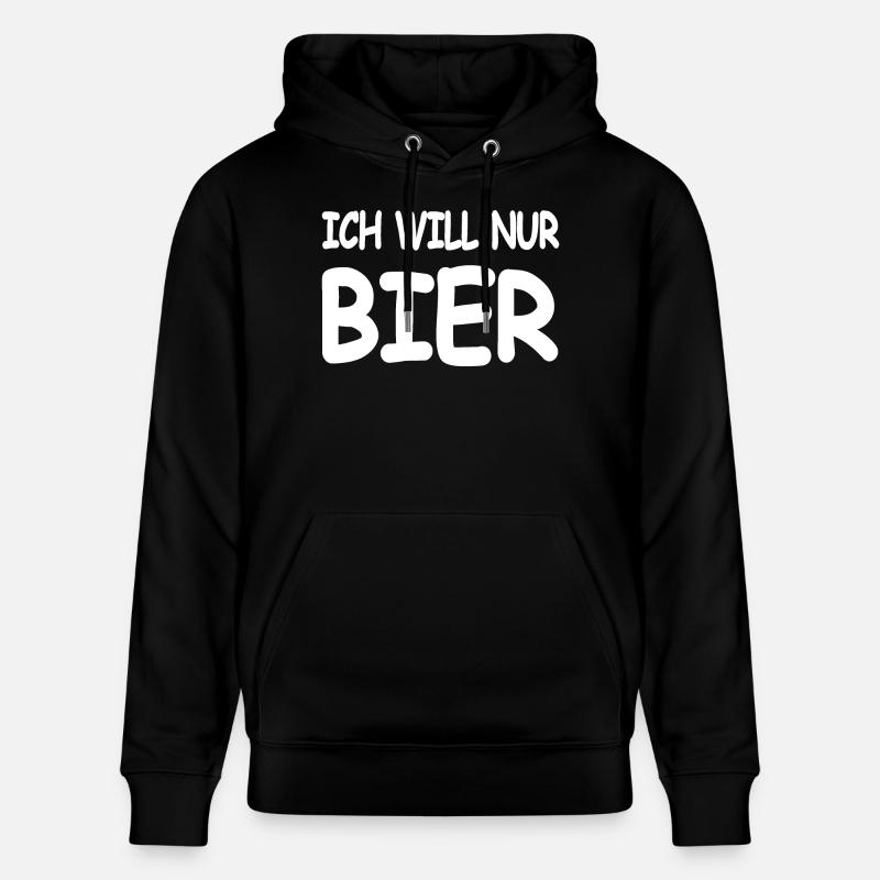 Bier - Stanley/Stella Unisex Bio-Hoodie CRUISER - Schwarz