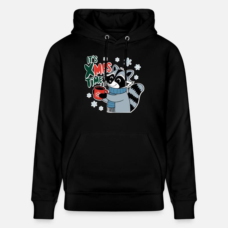 l'instant de noel - hiver mignon - Sweat à capuche bio CRUISER Stanley/Stella Unisexe - noir