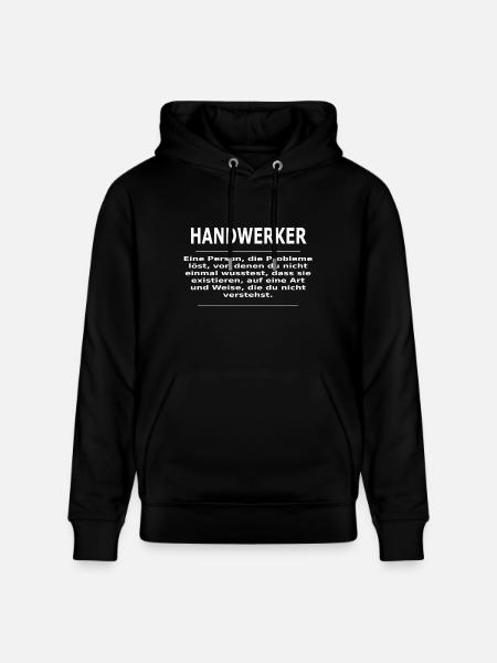 HANDWERKER - Stanley/Stella Unisex Bio-Hoodie CRUISER - Schwarz