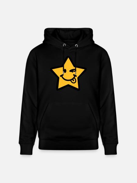 Star - Stanley/Stella CRUISER Unisex Organic Hoodie - black