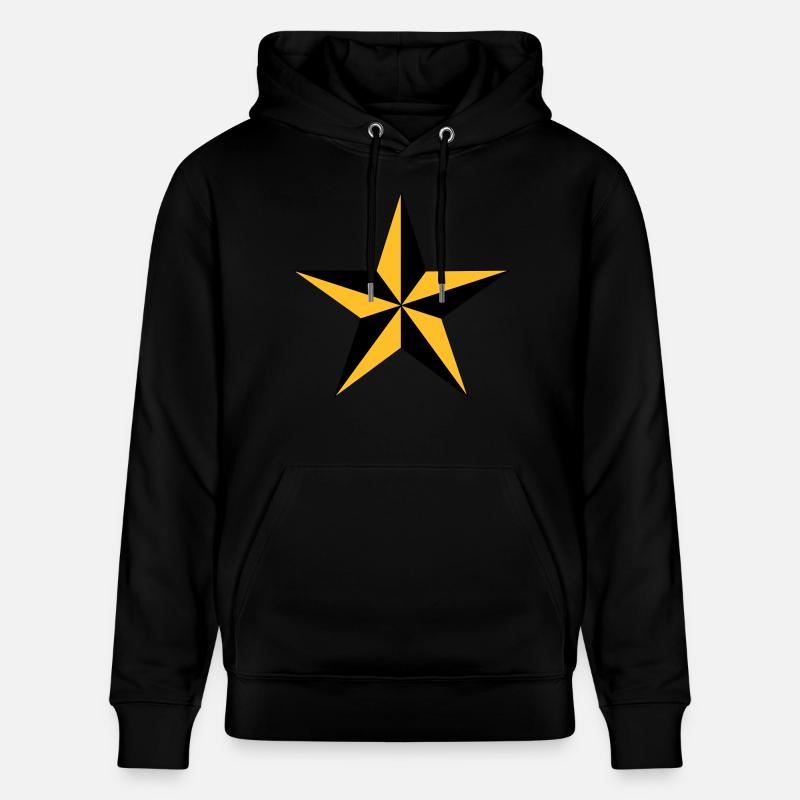 Nautischer Stern - Stanley/Stella Unisex Bio-Hoodie CRUISER  - Schwarz