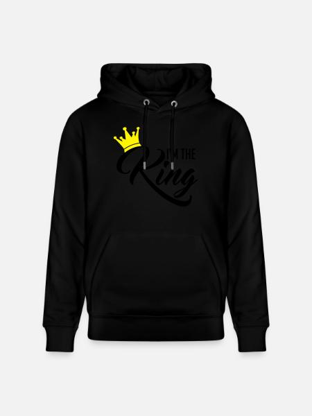 I'm the King - Stanley/Stella CRUISER Unisex Organic Hoodie - black