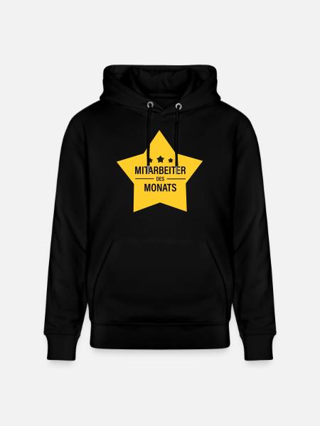 Mitarbeiter des Monats - Stanley/Stella Unisex Bio-Hoodie CRUISER - Schwarz