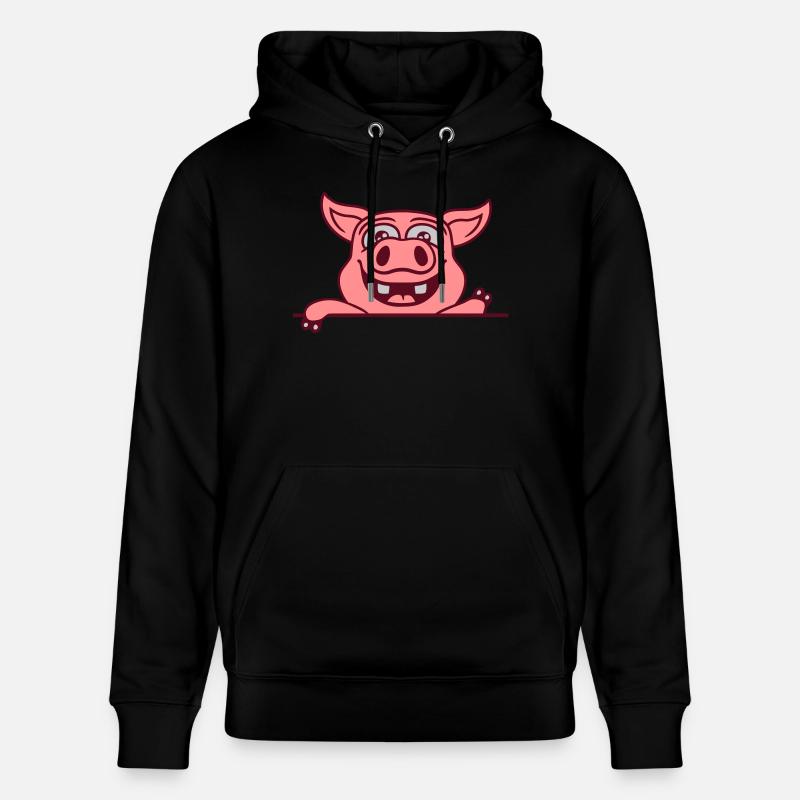 Vagues de cochon stables amicales - Sweat à capuche bio CRUISER Stanley/Stella Unisexe - noir