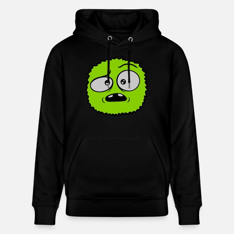 Visage sceptique de monstre poilu - Sweat à capuche bio CRUISER Stanley/Stella Unisexe - noir