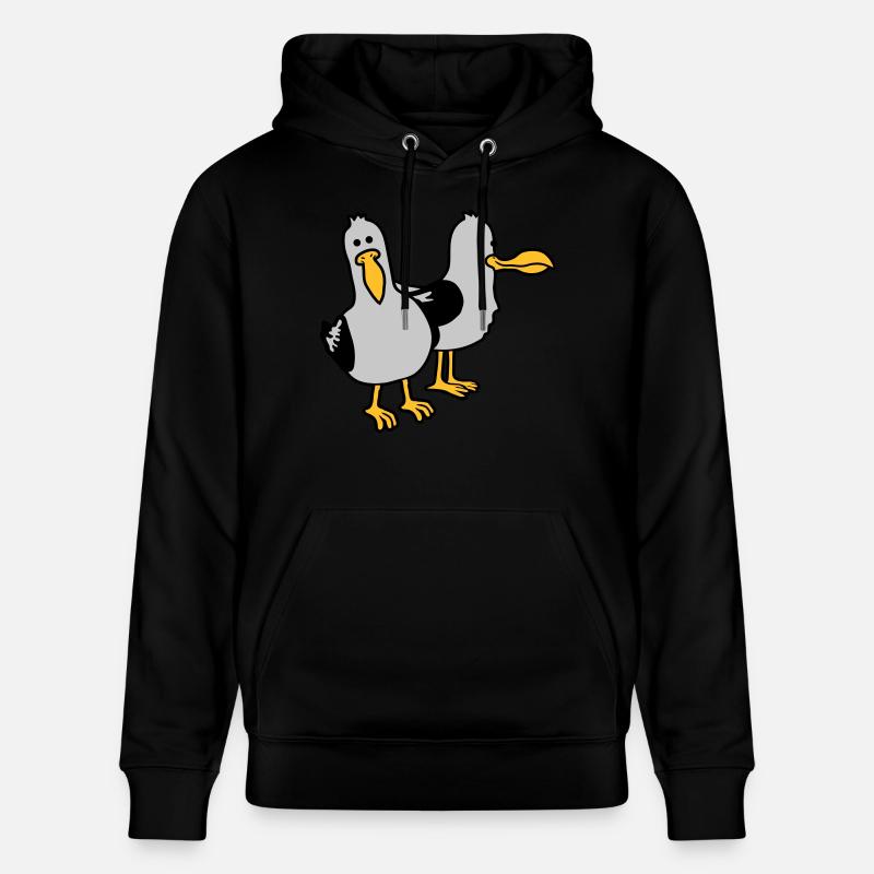 Gang 2 drôles de mouettes - Sweat à capuche bio CRUISER Stanley/Stella Unisexe - noir