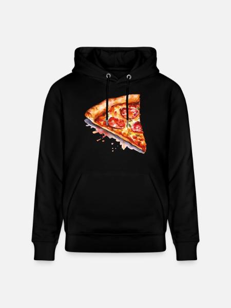 pizza - Stanley/Stella CRUISER Unisex Organic Hoodie - black