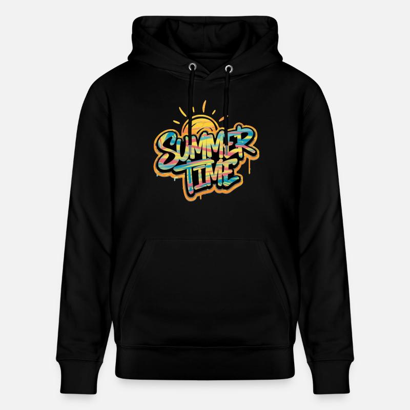 summer time - vacances d'été - Sweat à capuche bio CRUISER Stanley/Stella Unisexe - noir