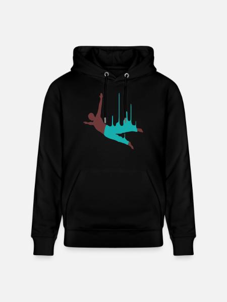 basejumper_2f - Stanley/Stella CRUISER Unisex Organic Hoodie - black
