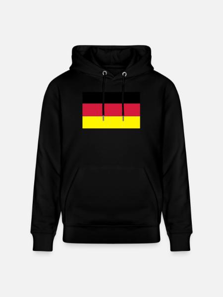 German Flag - Stanley/Stella CRUISER Unisex Organic Hoodie - black