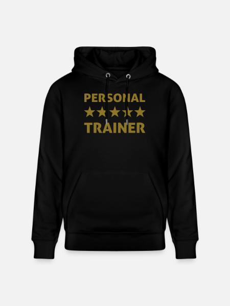 personal trainer - Stanley/Stella Unisex Bio-Hoodie CRUISER  - Schwarz
