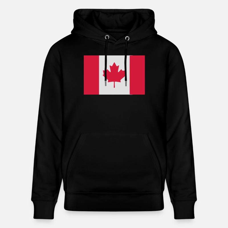 Drapeau Canada - Flag Canada - Sweat à capuche bio CRUISER Stanley/Stella Unisexe - noir