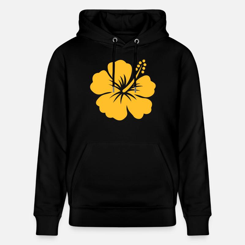 hibiscus tahiti - Sweat à capuche bio CRUISER Stanley/Stella Unisexe - noir