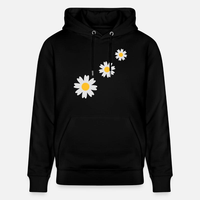 3_flowers - Sweat à capuche bio CRUISER Stanley/Stella Unisexe - noir