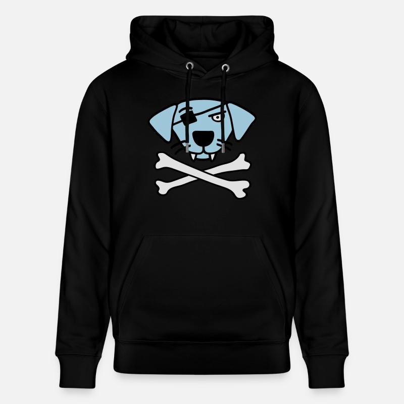 pirate_dog_042013_a_3c - Sweat à capuche bio CRUISER Stanley/Stella Unisexe - noir