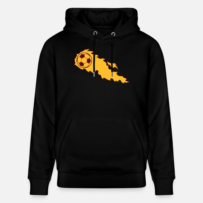 Le football brûlant - Sweat à capuche bio CRUISER Stanley/Stella Unisexe - noir