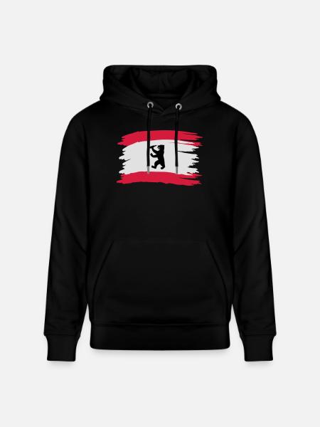 Berlin - Bierlin Flagge - Stanley/Stella Unisex Bio-Hoodie CRUISER  - Schwarz