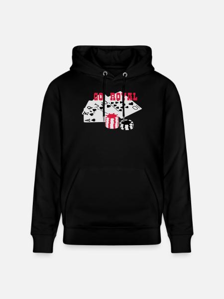 Royal Flush GO ROYAL - Stanley/Stella Unisex Bio-Hoodie CRUISER  - Schwarz