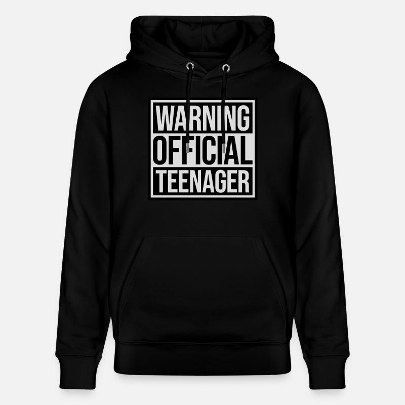 avertissement citation officielle d’adolescent - Sweat à capuche bio CRUISER Stanley/Stella Unisexe - noir