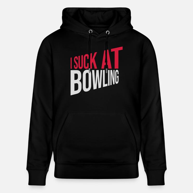 I suck at bowling - Stanley/Stella Unisex Bio-Hoodie CRUISER  - Schwarz