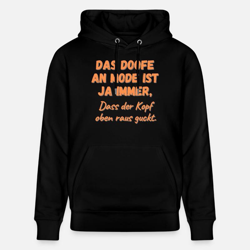 Le mode Doofe An - Sweat à capuche bio CRUISER Stanley/Stella Unisexe - noir