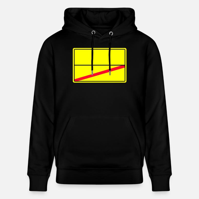 signe de nom de lieu - Sweat à capuche bio CRUISER Stanley/Stella Unisexe - noir