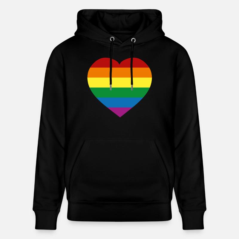 Rainbow Flag :) - Sweat à capuche bio CRUISER Stanley/Stella Unisexe - noir