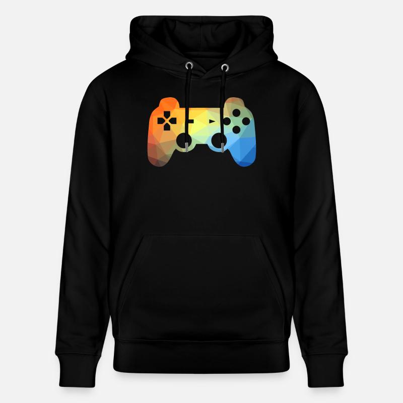 Bunter Gaming Controller - Stanley/Stella Unisex Bio-Hoodie CRUISER  - Schwarz