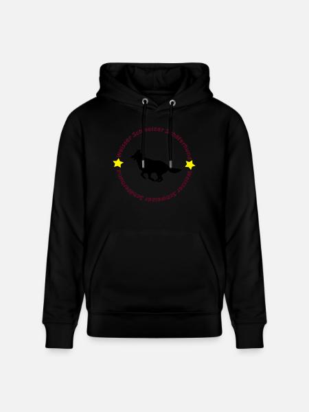 Weisser Schweizer Schäferhund - Stanley/Stella Unisex Bio-Hoodie CRUISER - Schwarz