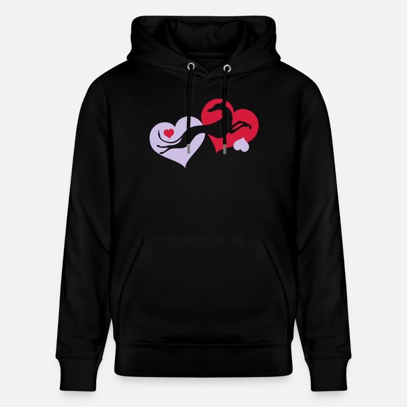 levrier_valentin2 - Stanley/Stella Unisex Bio-Hoodie CRUISER  - Schwarz