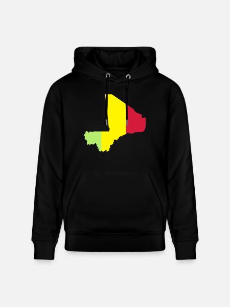 Mali Map - Stanley/Stella CRUISER Unisex Organic Hoodie - black