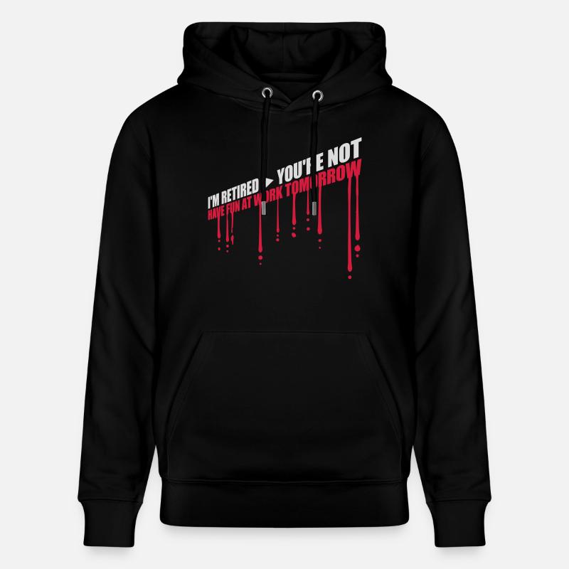 Amusez-vous au travail - Sweat à capuche bio CRUISER Stanley/Stella Unisexe - noir