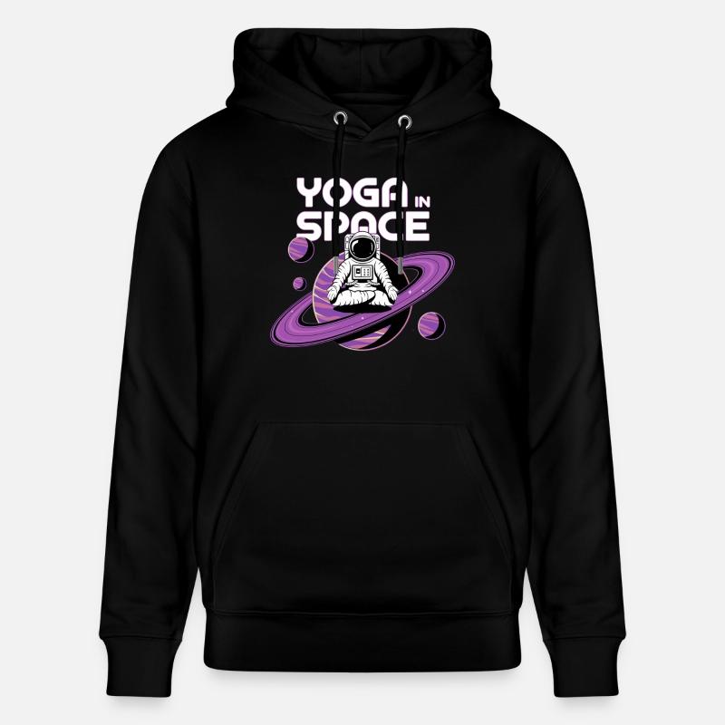 yoga dans l'espace - Sweat à capuche bio CRUISER Stanley/Stella Unisexe - noir