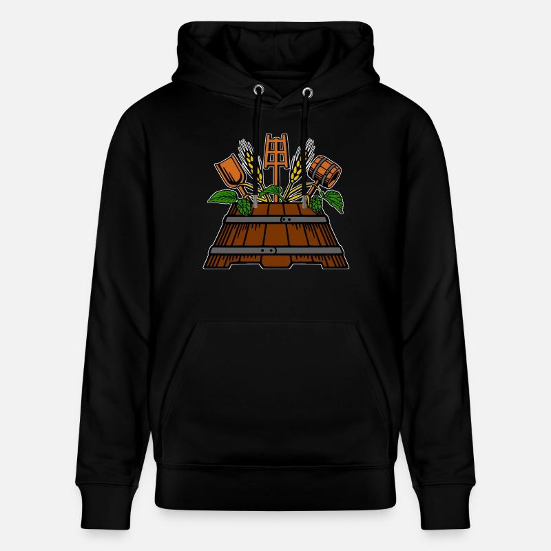 Logo de l’infuseur - Sweat à capuche bio CRUISER Stanley/Stella Unisexe - noir