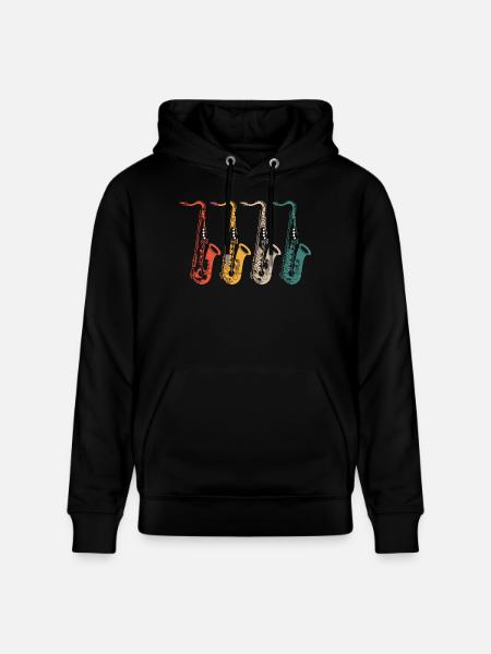 Sax saxophone saxophone - Stanley/Stella CRUISER Unisex Organic Hoodie - black