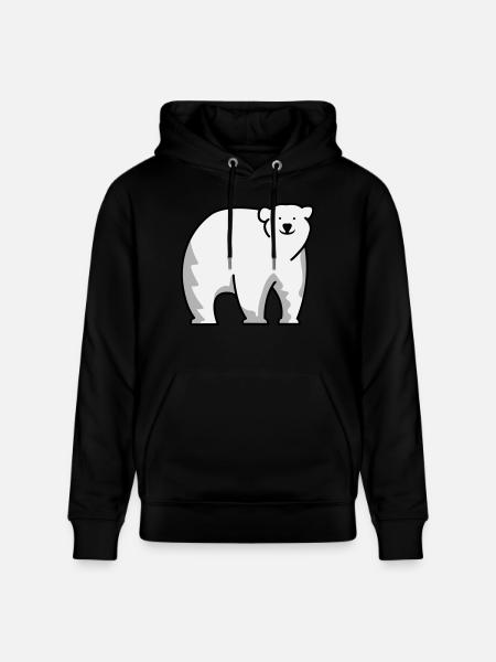 Eisbär - Stanley/Stella Unisex Bio-Hoodie CRUISER  - Schwarz