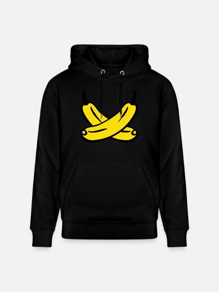 Bananen - Stanley/Stella Unisex Bio-Hoodie CRUISER  - Schwarz