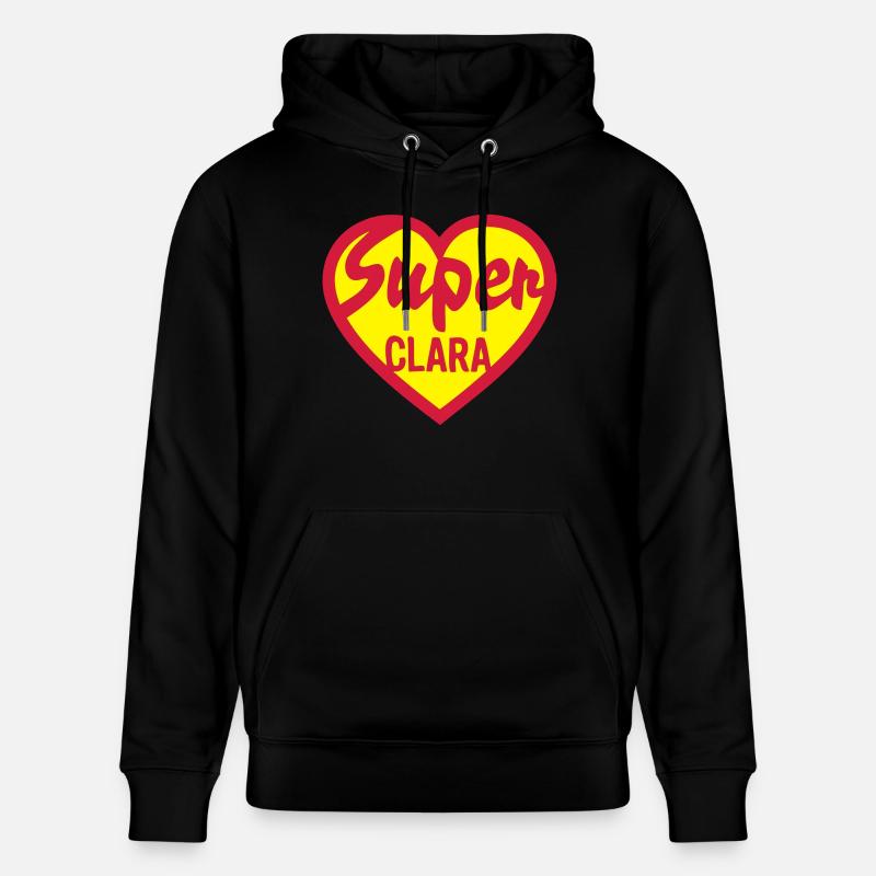 coeur heart super clara - Sweat à capuche bio CRUISER Stanley/Stella Unisexe - noir