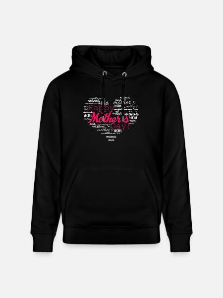 Happy Mother's Day - Stanley/Stella CRUISER Unisex Organic Hoodie - black