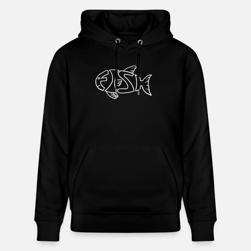 Poisson dans le poisson - Sweat à capuche bio CRUISER Stanley/Stella Unisexe - noir