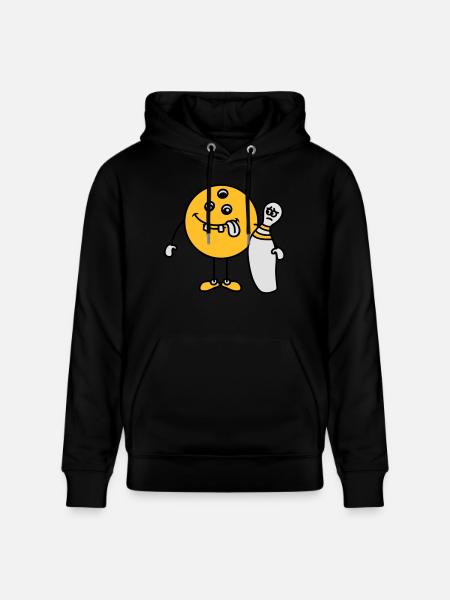 Funny Bowling Friends - Stanley/Stella CRUISER Unisex Organic Hoodie - black