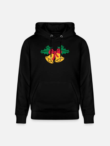 Bells Christmas - Stanley/Stella CRUISER Unisex Organic Hoodie - black