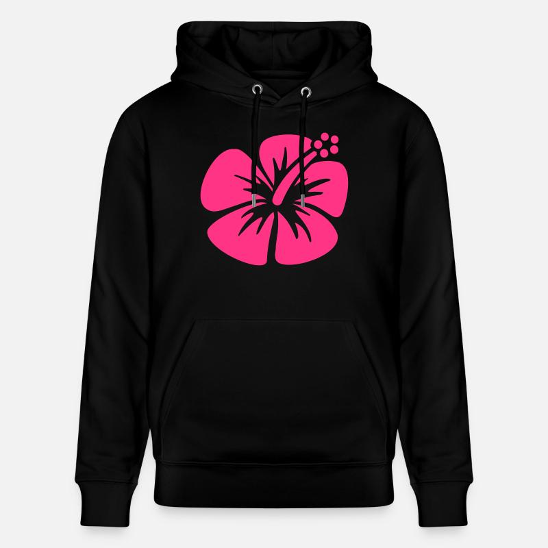 Hibiscus - Sweat à capuche bio CRUISER Stanley/Stella Unisexe - noir