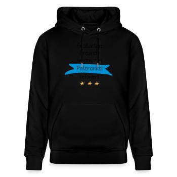 Großartige Freunde - Stanley/Stella Unisex Bio-Hoodie CRUISER  - Schwarz - Vorne - Alina (178cm) & Michal (187cm)