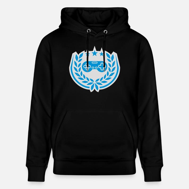 Controller Retro Sterne Lorbeerkranz - Stanley/Stella Unisex Bio-Hoodie CRUISER  - Schwarz